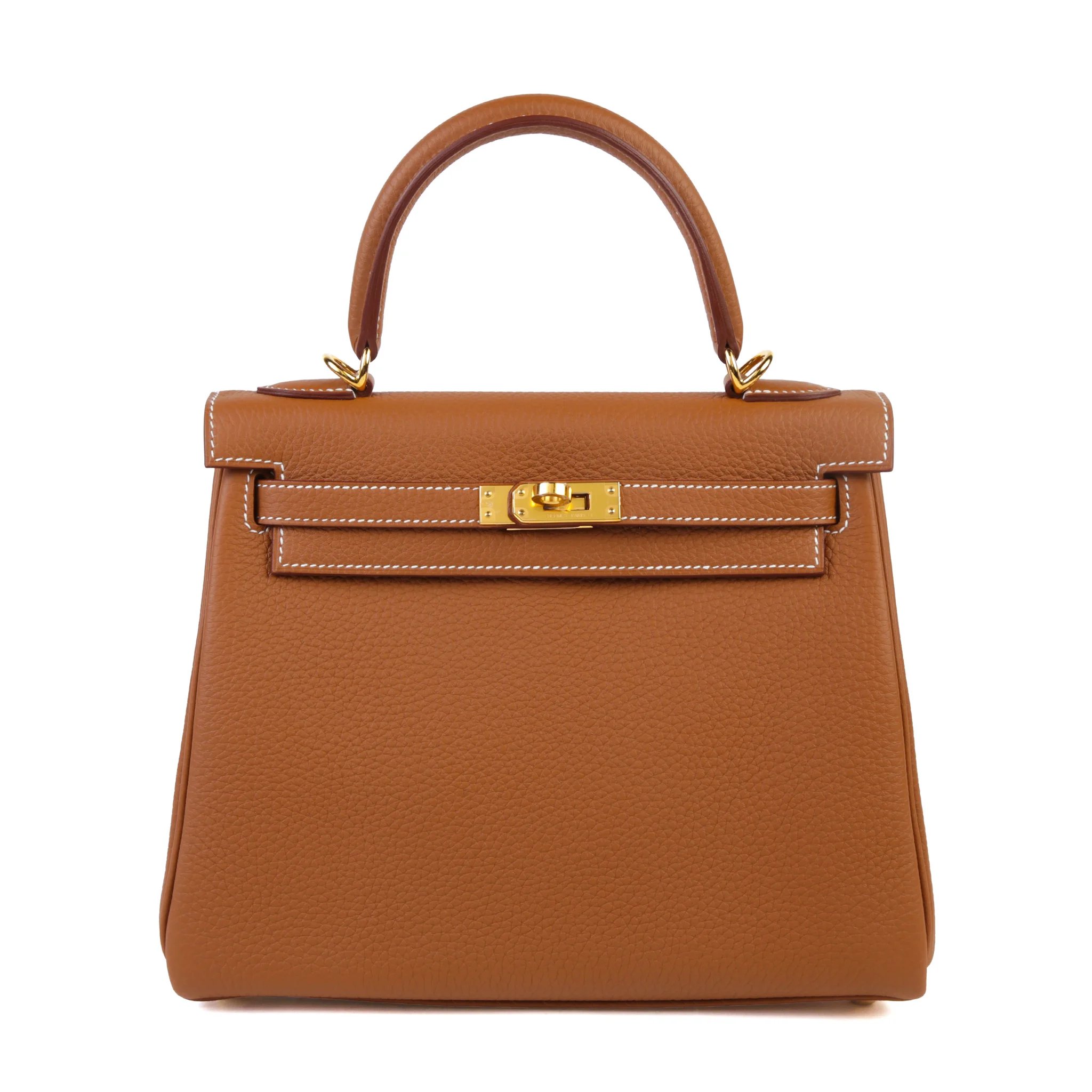 Brand New ( Rank N ) HERMÈS Kelly 25 Gold (37) Togo Gold hardware G (2026)