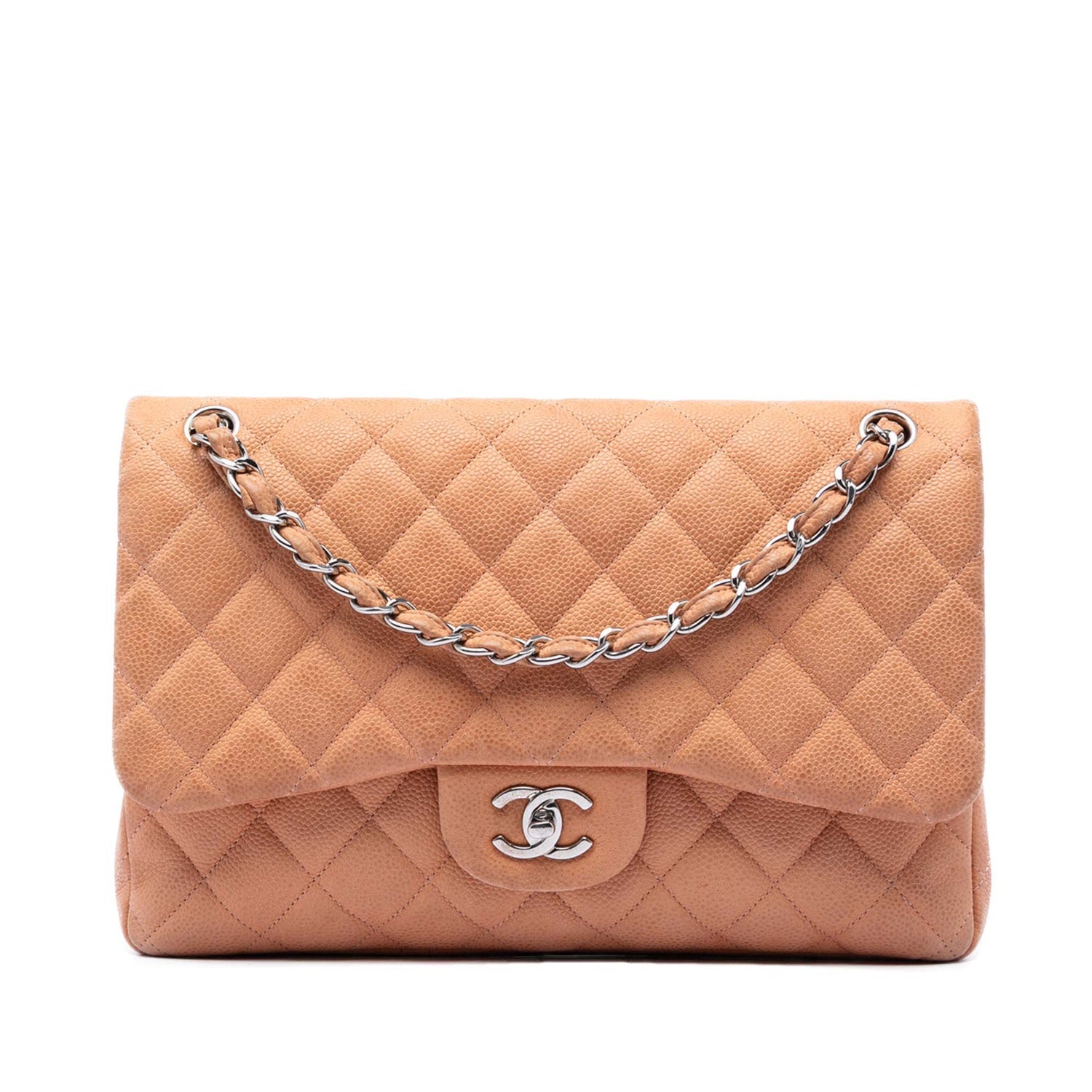 Jumbo Classic Caviar Double Flap