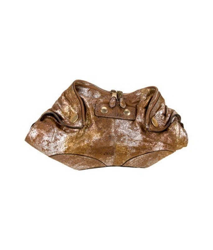 Alexander McQueen Mcqueen Leather Manta Clutch