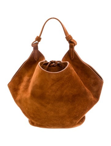 Khaite Suede Top Handle Bag