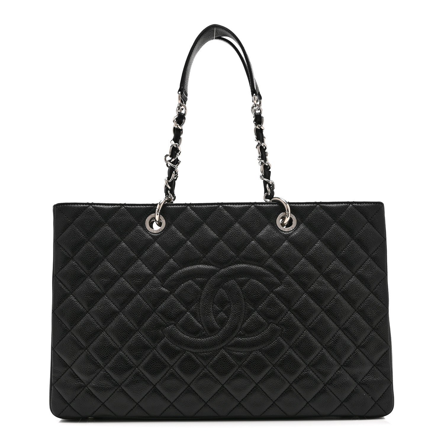 Chanel Caviar Quilted XL Grand Shopping Tote GST Black
