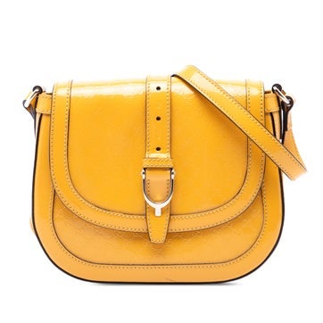 Small Microguccissima Patent Stirrup Crossbody