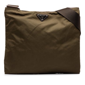 Nylon Tessuto Zip Top Crossbody