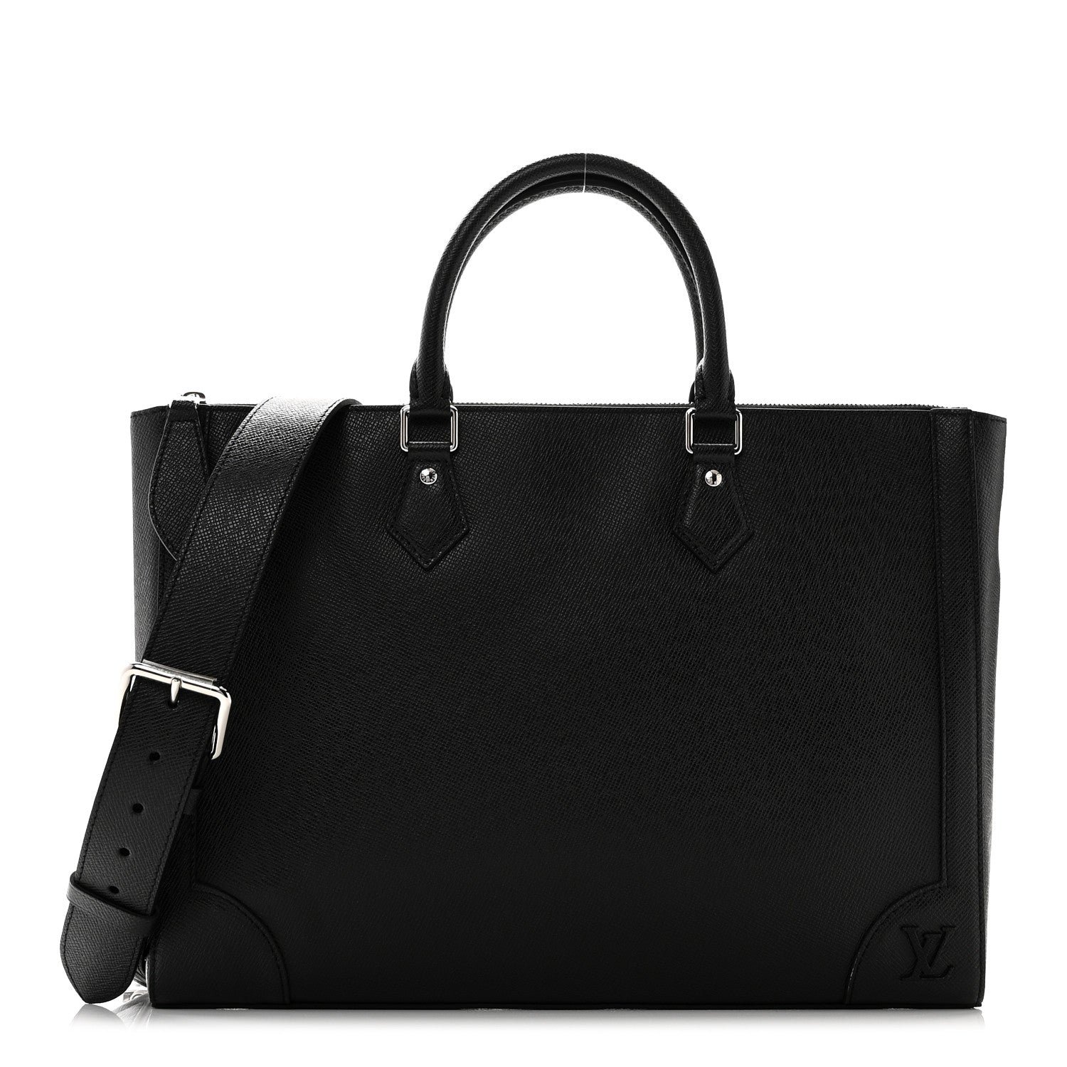 Louis Vuitton Taiga Slim Briefcase Black