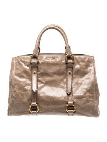 Leather Top Handle Bag