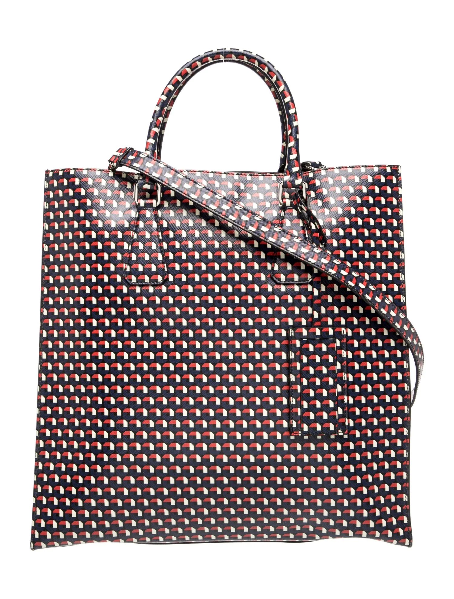 Saffiano Leather Stampato Shopping