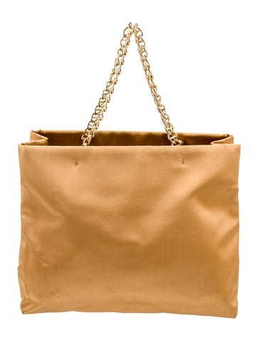 Prada Satin Satin Chain Tote Small