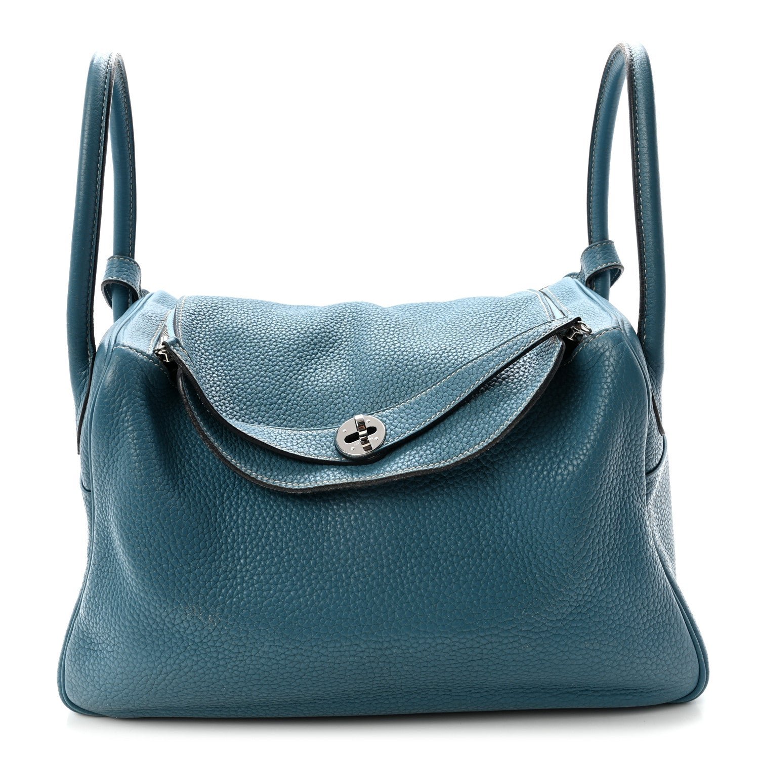 Hermes Hermes Taurillon Clemence Lindy 34 Bleu Jean