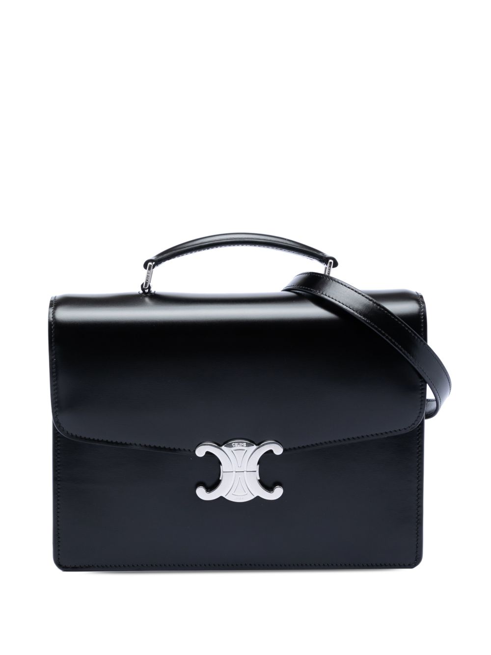 Celine 2010-2025 Small Shiny Calfskin Triomphe Cartable satchel