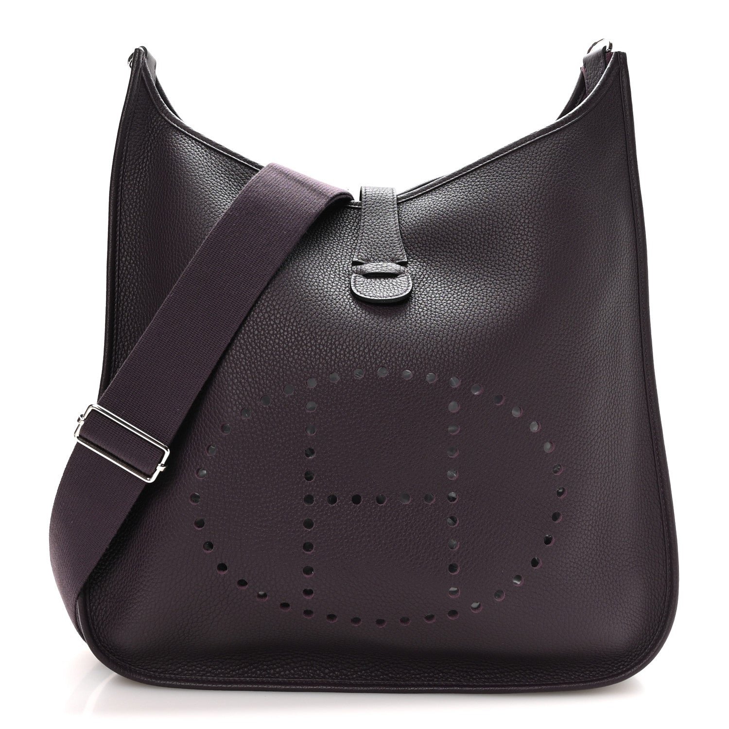 Hermes Taurillon Clemence Evelyne III TGM Prune