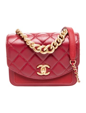 Caviar Mini Chain Handle Flap Bag