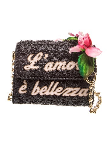 Dolce & Gabbana Raffia L'amore e' Bellezza
