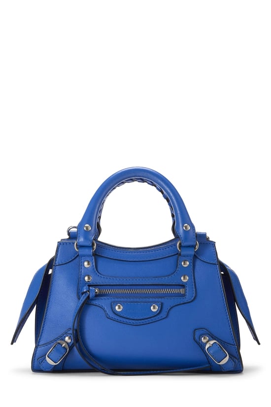 Balenciaga Blue Calfskin Neo Classic City Mini