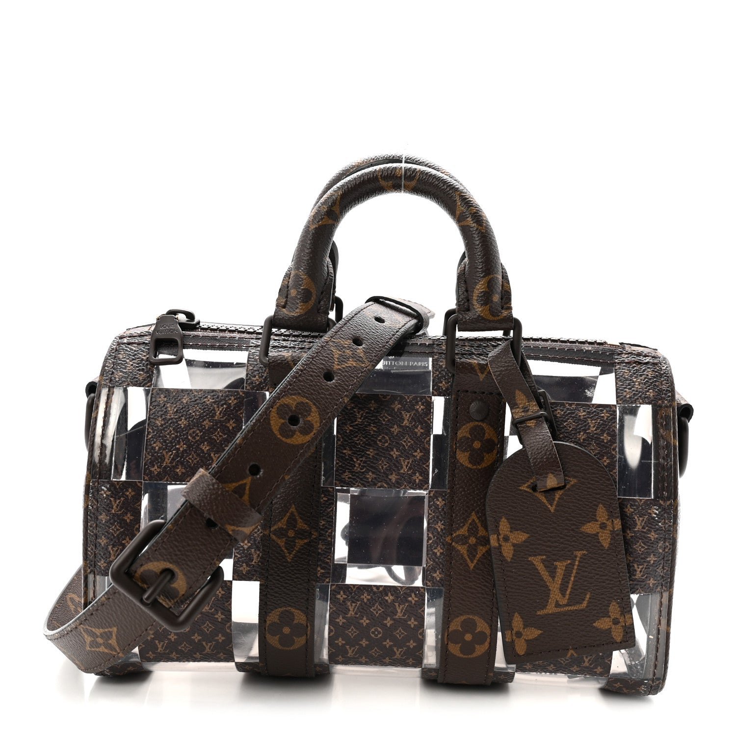 Louis Vuitton PVC Monogram Chess Keepall Bandouliere 25
