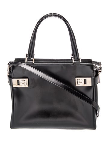 Leather Top Handle Bag
