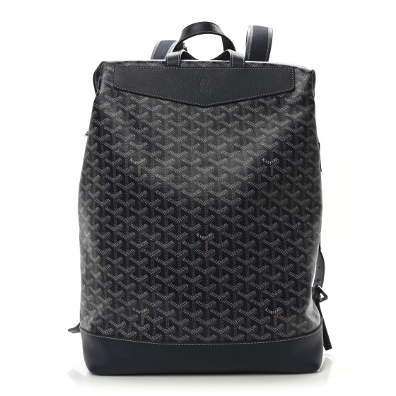 Goyard Goyardine Calfskin Cisalpin Backpack Navy