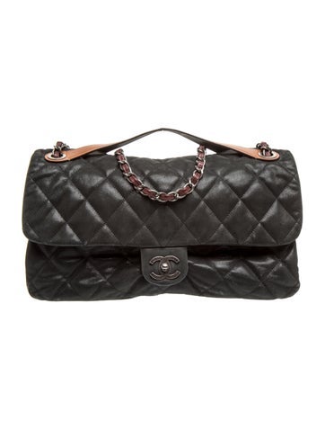 Jumbo Iridescent Calfskin In The Mix Flap