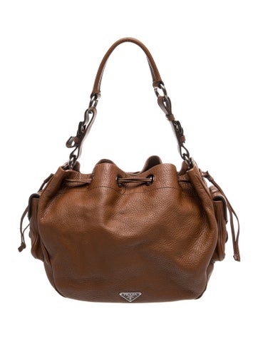 Vitello Daino Leather Shoulder Bag
