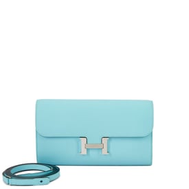 Hermes Bleu Atoll Epsom Constance-To-Go Palladium Hardware, 2020