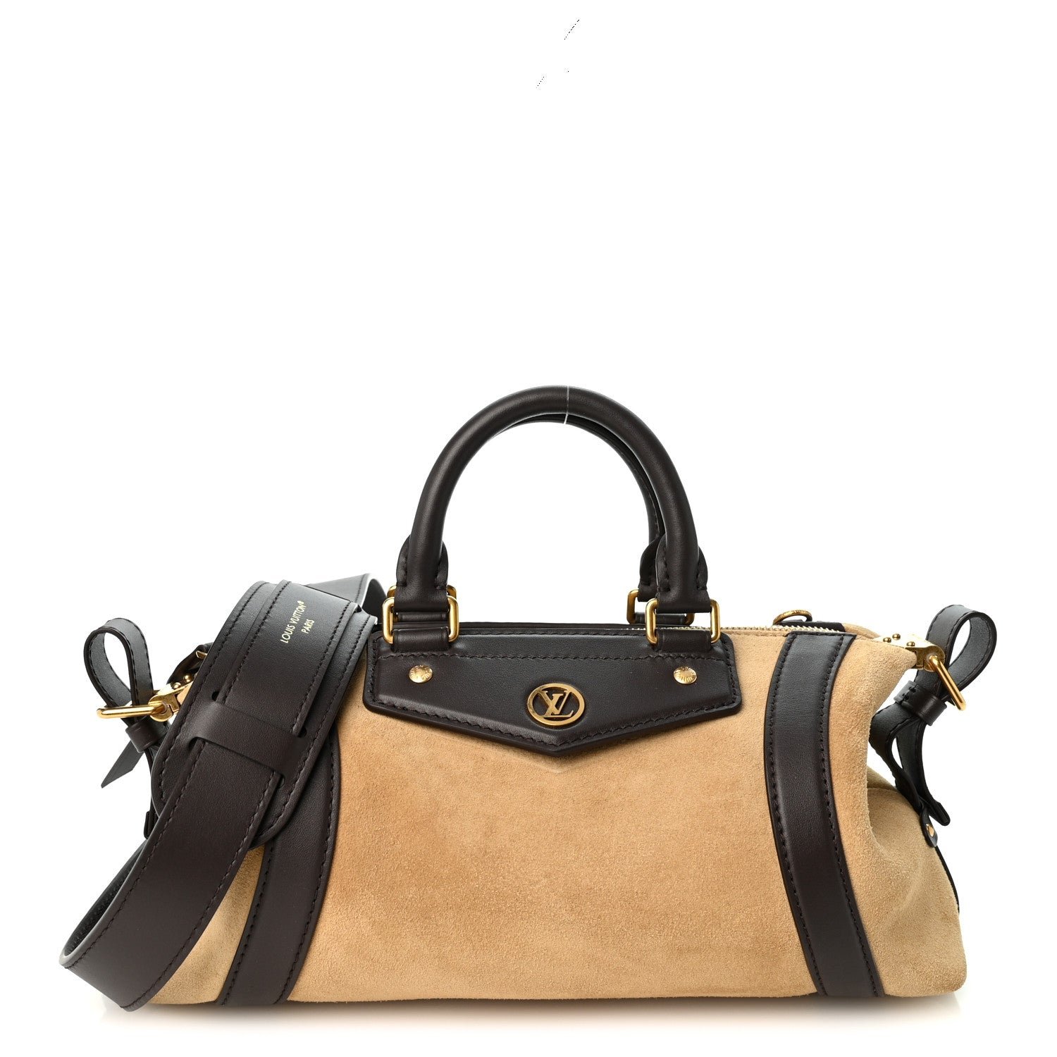 Louis Vuitton Suede Calfskin LV Biker PM Noisette