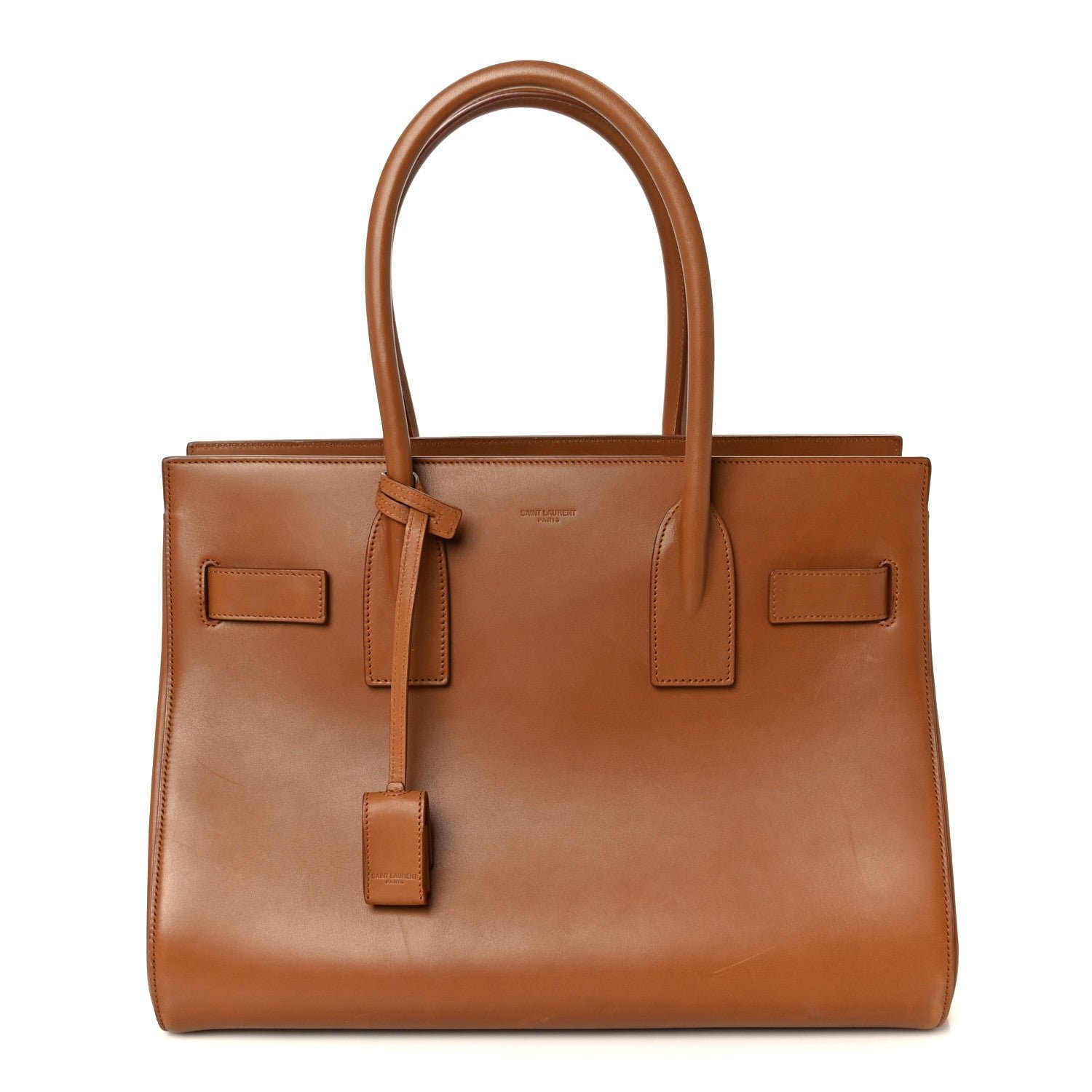 Saint Laurent Calfskin Large Souple Sac De Jour Brick