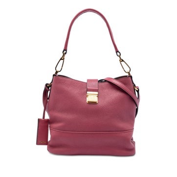 Leather Goatskin Madras Convertible Hobo