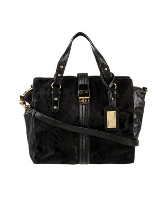 Badgley Mischka Mischka Ponyhair Top Handle Bag