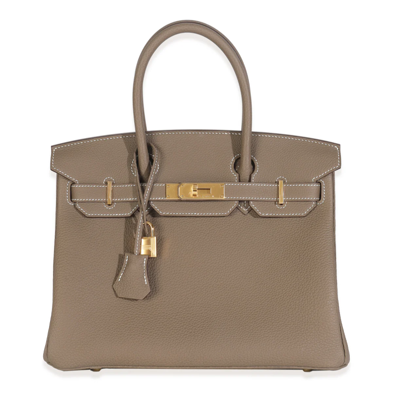 Hermes Etoupe Togo Birkin 30 Gold Hardware, 2025