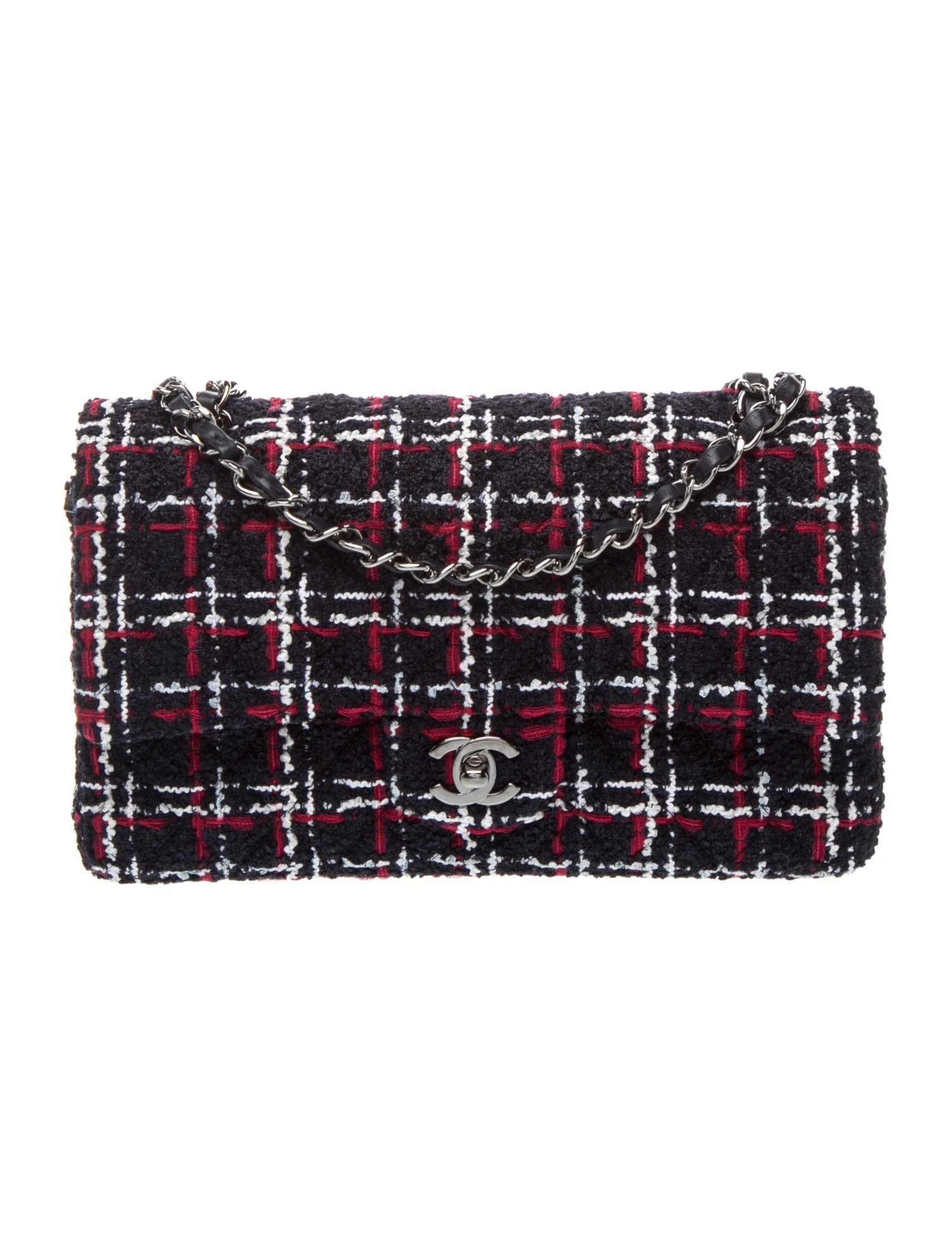 Medium Tweed Classic Double Flap Bag w/Tags