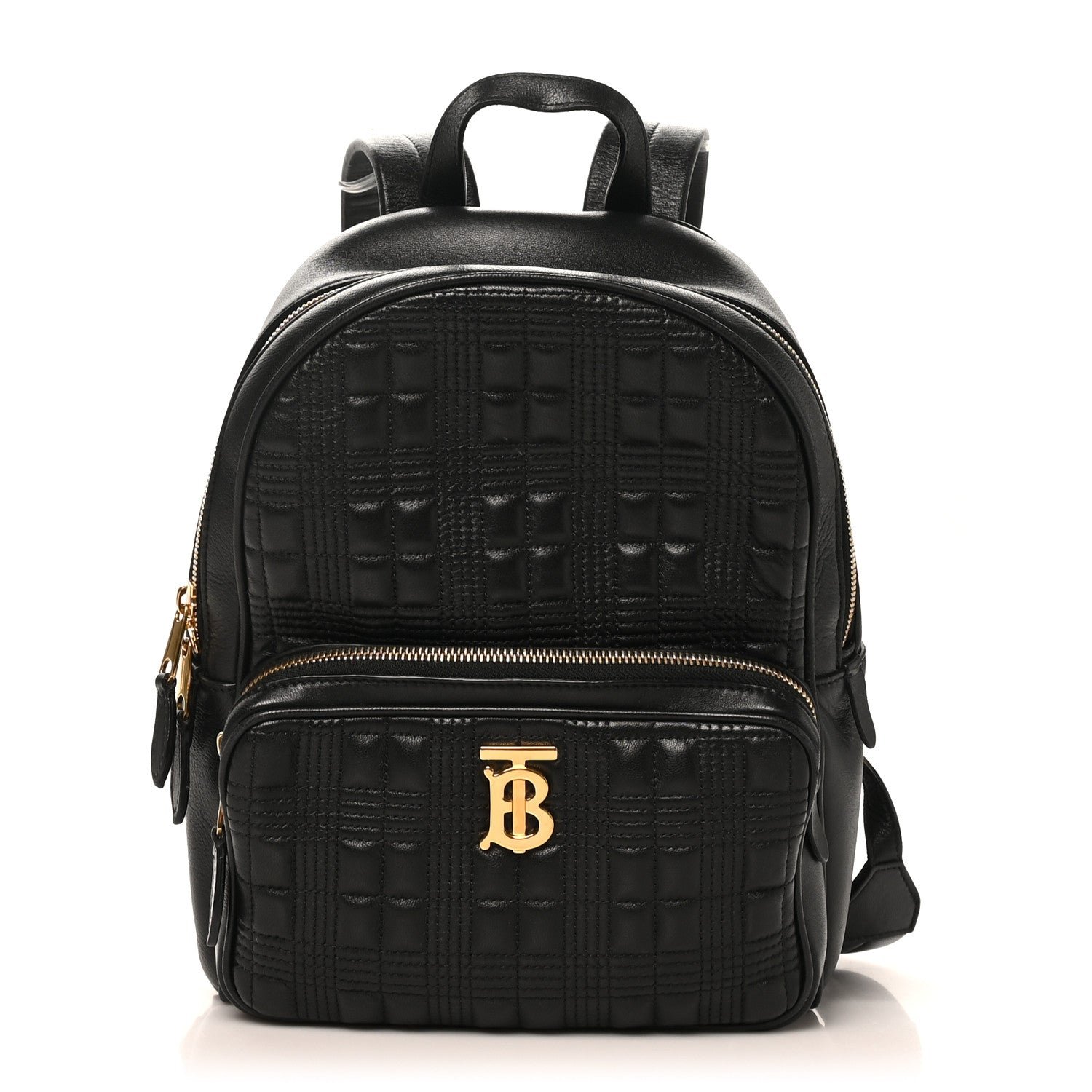Burberry Lambskin Quilted TB Backpack Black