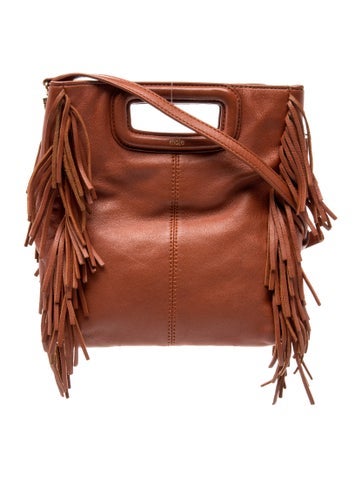 Maje Leather Top Handle Bag