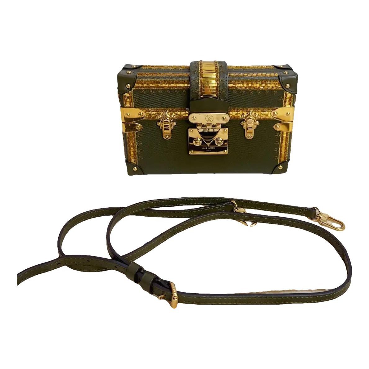 Louis Vuitton Petite Malle leather crossbody bag