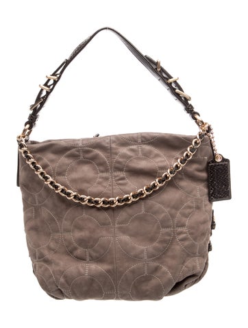 Coach Suede Shoulder Bag