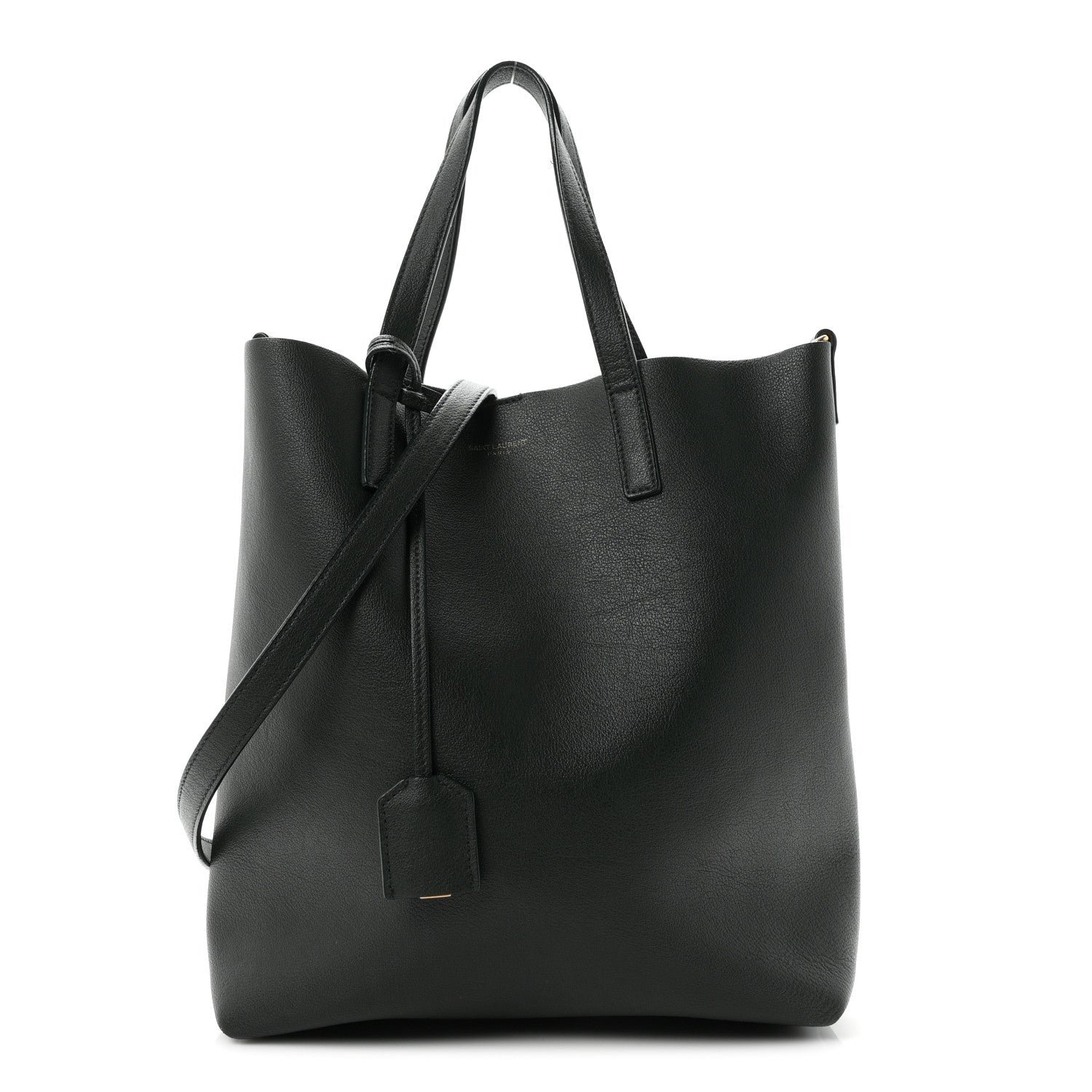 Saint Laurent Calfskin Toy Shopping Tote Vert Fonce