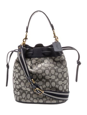 Jacquard Top Handle Bag
