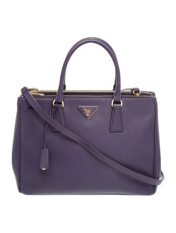 Saffiano Leather Galleria Double Zip Large