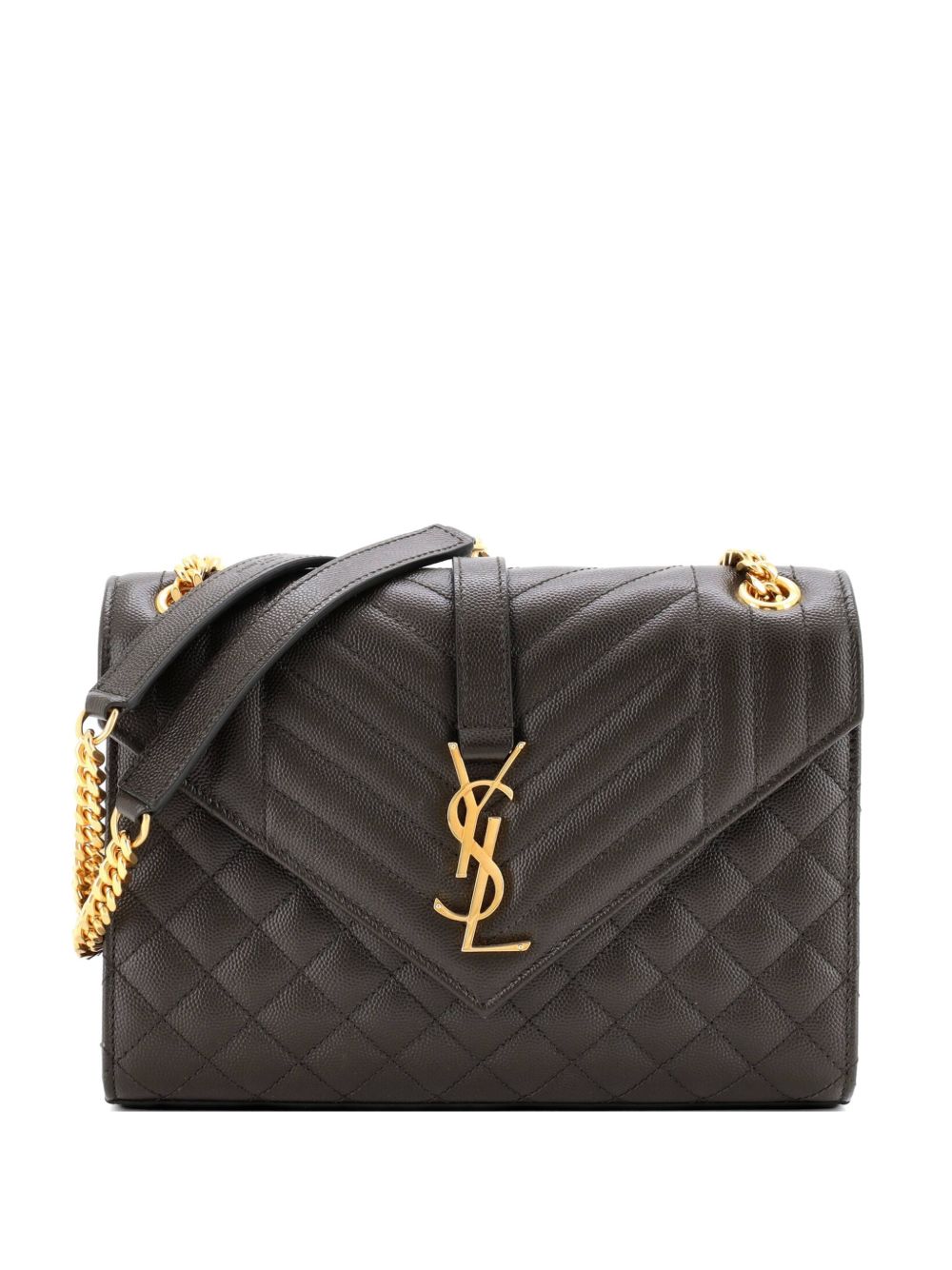 Classic Monogram Envelope Satchel Mixed Matelasse Leather Medium shoulder bag