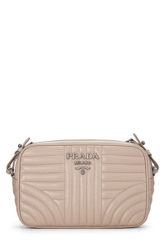 Pink Calfskin Diagramme Camera Bag Medium