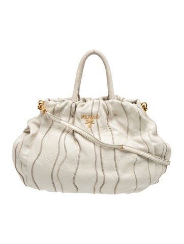 Cervo Lux Leather Top Handle Bag