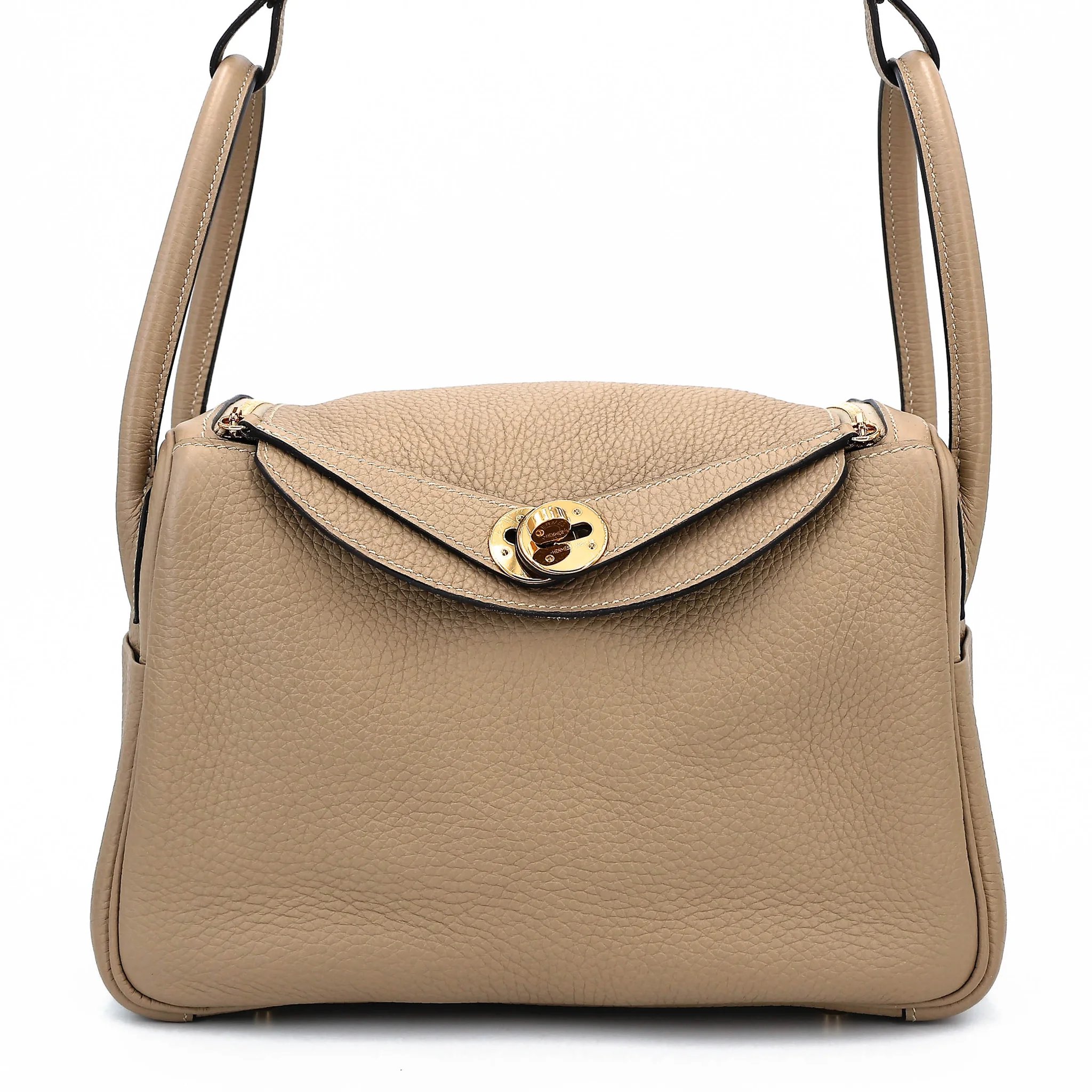 Very Good ( Rank A) HERMÈS Lindy 26 Trench (S2) Clemence Gold hardware U (2022)