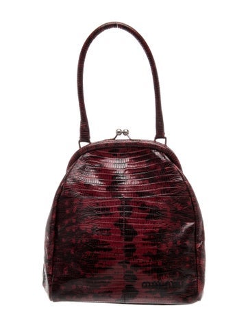 Lizard Top Handle Bag Vintage