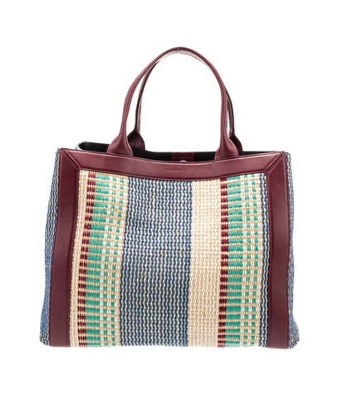 Sandro Straw Top Handle Bag