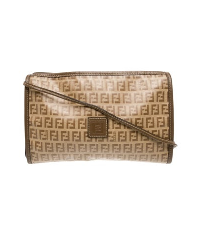 Fendi Zucchino Ff Crossbody Bag Vintage
