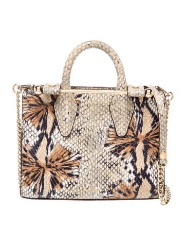 Strathberry Embossed Leather Nano Tote