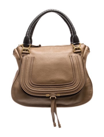 Chloe Leather Marcie Shoulder Bag Large 2024