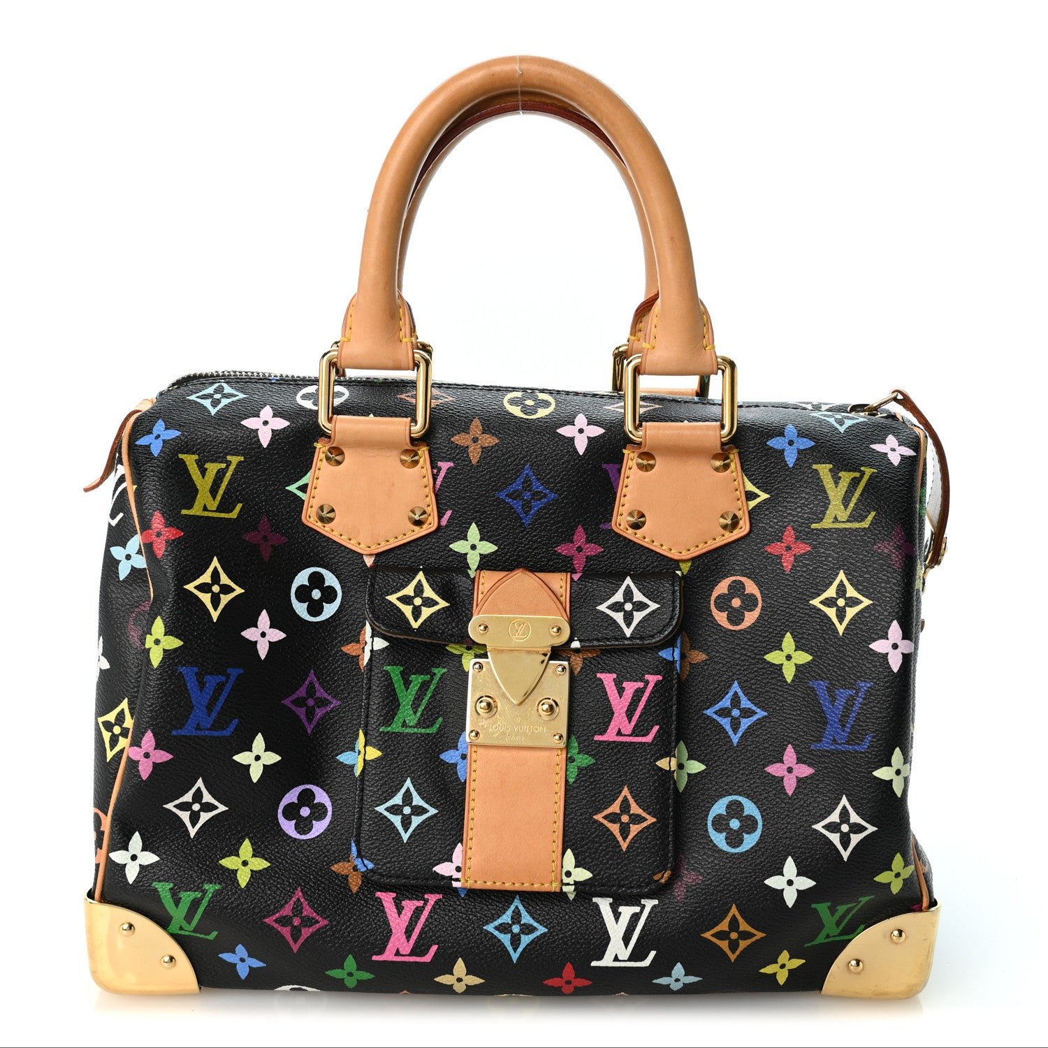 Louis Vuitton Monogram Multicolor Speedy 30 Black