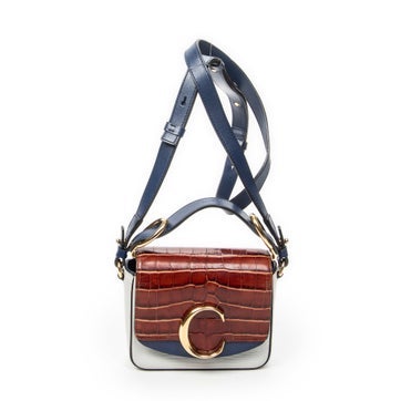 Leather Mini C Crossbody