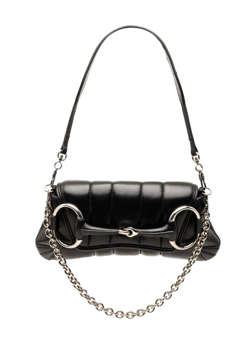 2016-2026 Small Quilted Leather Horsebit Chain satchel