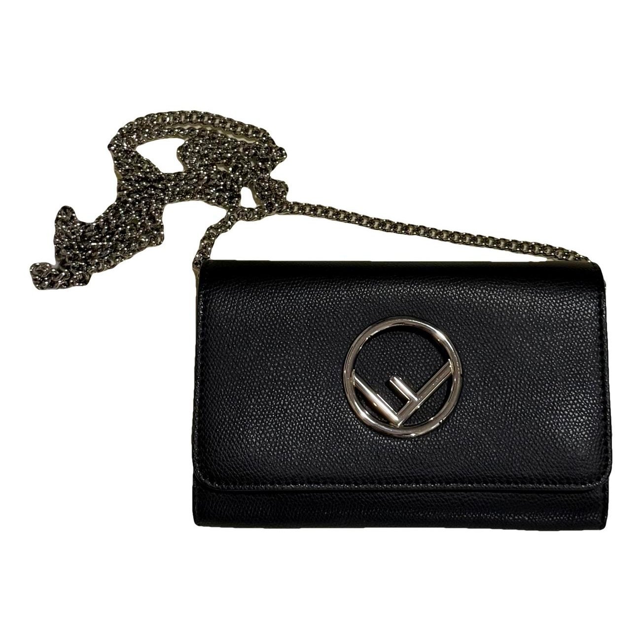 Wallet On Chain leather crossbody bag