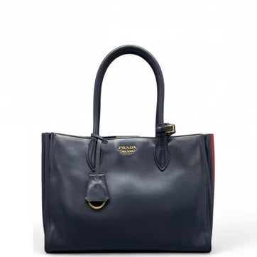 Vitello Leather Top Handle Bag Medium